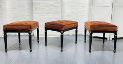 Maison Jansen Signed Three Maison Jansen Tufted Benches - 2262531