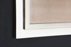 Maison Jansen Square Hollywood Regency Mirror Maison Jansen Style 1970s - 2814538
