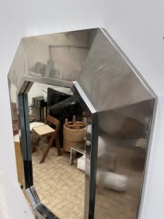 Maison Jansen Stainless Steel Mirror by Maison Jansen France 1970s - 2158097