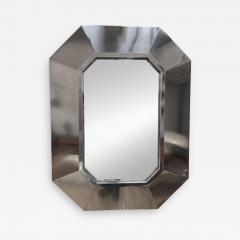 Maison Jansen Stainless Steel Mirror by Maison Jansen France 1970s - 2162517