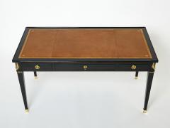 Maison Jansen Stamped Maison Jansen Louis XVI ebonized desk bureau plat 1950s - 2780598