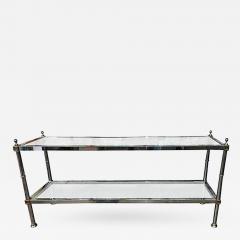 Maison Jansen Striking Maison Jansen style Chrome and Brass Accent Console - 439376