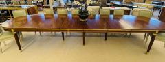 Maison Jansen Style Mahogany Dining Conference Table Louis XVI Bronze 15 - 2738234