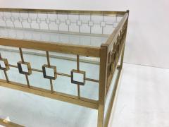 Maison Jansen Three Tier Maison Jansen Style Brass and Glass Coffee Table - 439522