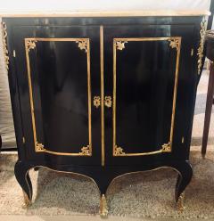 Maison Jansen Two Door Ebony Cabinets in the Manner of Maison Jansen a Pair - 2974023