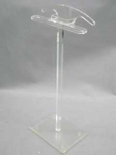 Maison Jansen Two French Mid Century Modern Lucite Valets Coat Stands attr to Maison Jansen - 4096630