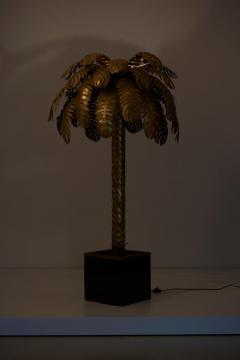 Maison Jansen Very Impressive Brass Palm Floor Lamp by Maison Jansen - 1190844