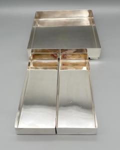 Maison Lancel Three small silver plated trays Edition Lancel Paris France circa 1970 - 4234048