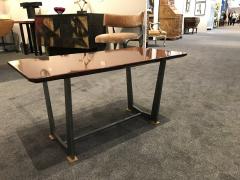 Maison Leleu Patinated steel bronze and lacquered wood coffee table by Maison Leleu - 1167367