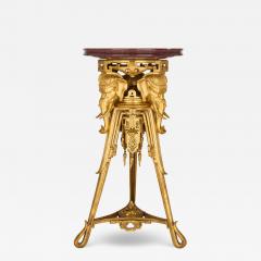 Maison Marnyhac Antique French Japonisme gilt bronze and marble pedestal by Maison Marnyhac - 4242088
