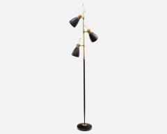 Maison Monix Floor lamp in lacquered metal and brass Monix Paris France circa 1960 - 4454402