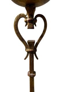 Maison Ramsay 1940s Gilt wrought iron floor lamp by Maison Ramsay - 4533244