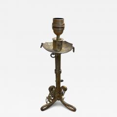 Maison Ramsay 1940s gilt iron table lamp by Maison Ramsay - 3944308