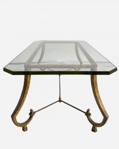 Maison Ramsay Coffee table in gilded iron Edition Maison Ramsay Paris France circa 1960 - 4196918