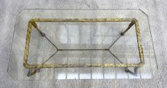 Maison Ramsay Coffee table in gilded iron Edition Maison Ramsay Paris France circa 1960 - 4196922