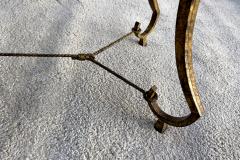 Maison Ramsay Coffee table in gilded iron Edition Maison Ramsay Paris France circa 1960 - 4196923