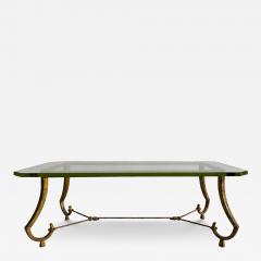 Maison Ramsay Coffee table in gilded iron Edition Maison Ramsay Paris France circa 1960 - 4197392