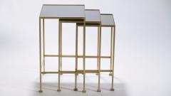 Maison Ramsay French Maison Ramsay brass nesting tables 1960s - 987070
