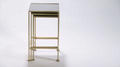 Maison Ramsay French Maison Ramsay brass nesting tables 1960s - 987074