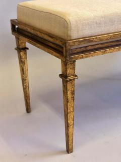 Maison Ramsay French Modern Neoclassical Gilt Iron Bench attributed to Maison Ramsay - 1723119