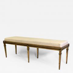Maison Ramsay French Modern Neoclassical Gilt Iron Bench attributed to Maison Ramsay - 1724906