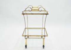 Maison Ramsay French neoclassical Maison Ramsay gilded iron bar cart 1940s - 1115047