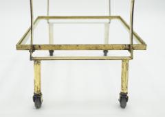 Maison Ramsay French neoclassical Maison Ramsay gilded iron bar cart 1940s - 1115057
