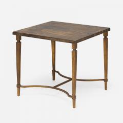 Maison Ramsay Gilt Iron and Lacquered Goat Skin Side Table by Maison Ramsay - 4602146