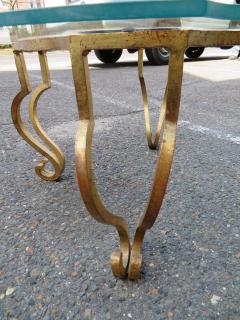 Maison Ramsay Gorgeous French Midcentury Art Deco Gilded Iron Side End Table Maison Ramsay - 1550162