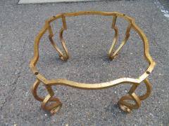 Maison Ramsay Gorgeous French Midcentury Art Deco Gilded Iron Side End Table Maison Ramsay - 1550167