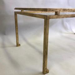 Maison Ramsay Large French Modern Neoclassical Gilt Iron Coffee Table Maison Ramsay - 2372369
