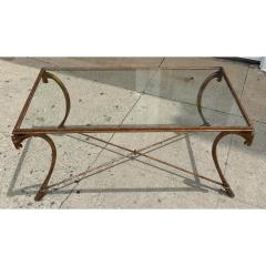 Maison Ramsay Maison Ramsay Art Deco French Gilt Metal Glass Horse Head Cocktail Table 1940 - 4150559
