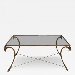 Maison Ramsay Maison Ramsay Art Deco French Gilt Metal Glass Horse Head Cocktail Table 1940 - 4151879