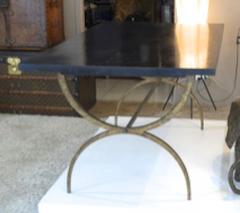 Maison Ramsay Maison Ramsay Rarest Dining Table with Awesome Gold Leaf Base - 416103