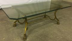 Maison Ramsay Maison Ramsay Rarest Lion Legs Gold Leaf Wrought Iron Big Coffee Table - 441897