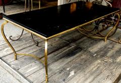 Maison Ramsay Maison Ramsay big refined gold leaf wrought iron coffee table - 956121