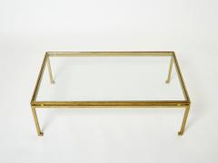 Maison Ramsay Maison Ramsay coffee table gilded iron glass 1950 - 3001387