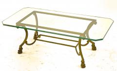 Maison Ramsay Maison Ramsay refined gold leaf wrought iron coffee table - 1546336