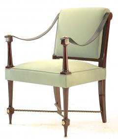 Maison Ramsay Maison Ramsay stamped pair of classy Neo classical arm chair - 1546839