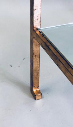 Maison Ramsay Pair of French Mid Century Modern Gilt Iron Side End Tables by Maison Ramsay - 1707529