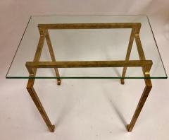 Maison Ramsay Pair of French Midcentury Gilt Iron Side Tables Maison Ramsay - 1707385