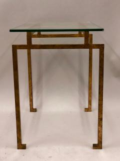 Maison Ramsay Pair of French Midcentury Gilt Iron Side Tables Maison Ramsay - 1707389