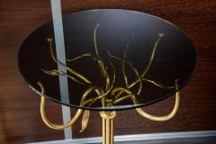 Maison Ramsay Pair of wrought gilt Iron Side tables - 853182