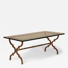 Maison Ramsay Ramsay gilt forged iron coffee table - 3103232