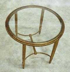 Maison Ramsay Ramsay gilt iron round side table - 3102017