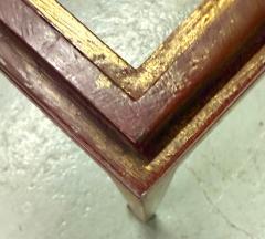 Maison Ramsay Rare French Modern Neoclassical Gilt Iron Square Coffee Table by Maison Ramsay - 4371762