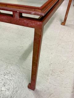 Maison Ramsay Rare French Modern Neoclassical Gilt Iron Square Coffee Table by Maison Ramsay - 4371774