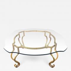 Maison Ramsay Wrought Iron French Gilt Coffee Table Attributed to Maison Ramsay - 1156920