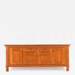 Maison Regain A French elm sideboard attributed to Maison Regain C 1960  - 4319028