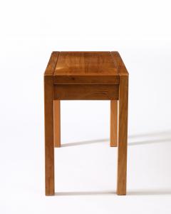 Maison Regain Elm Desk Console with Leather Pulls by Maison Regain France c 1950 - 4096302